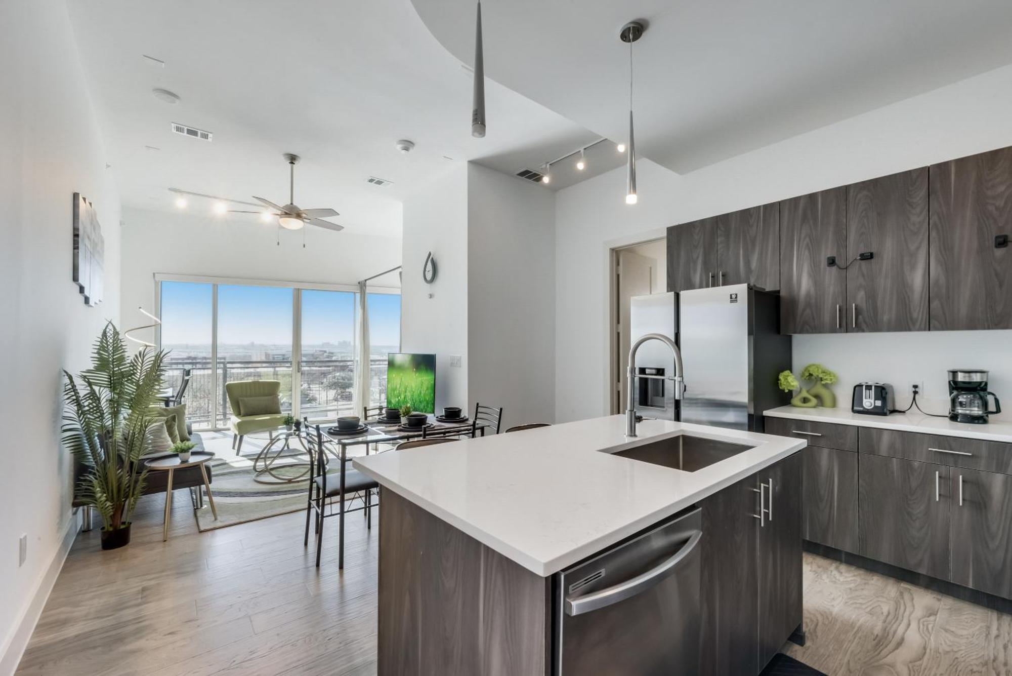 Snappy Loft Style 2Br I Gym I Parking I Workspace Даллас Екстер'єр фото